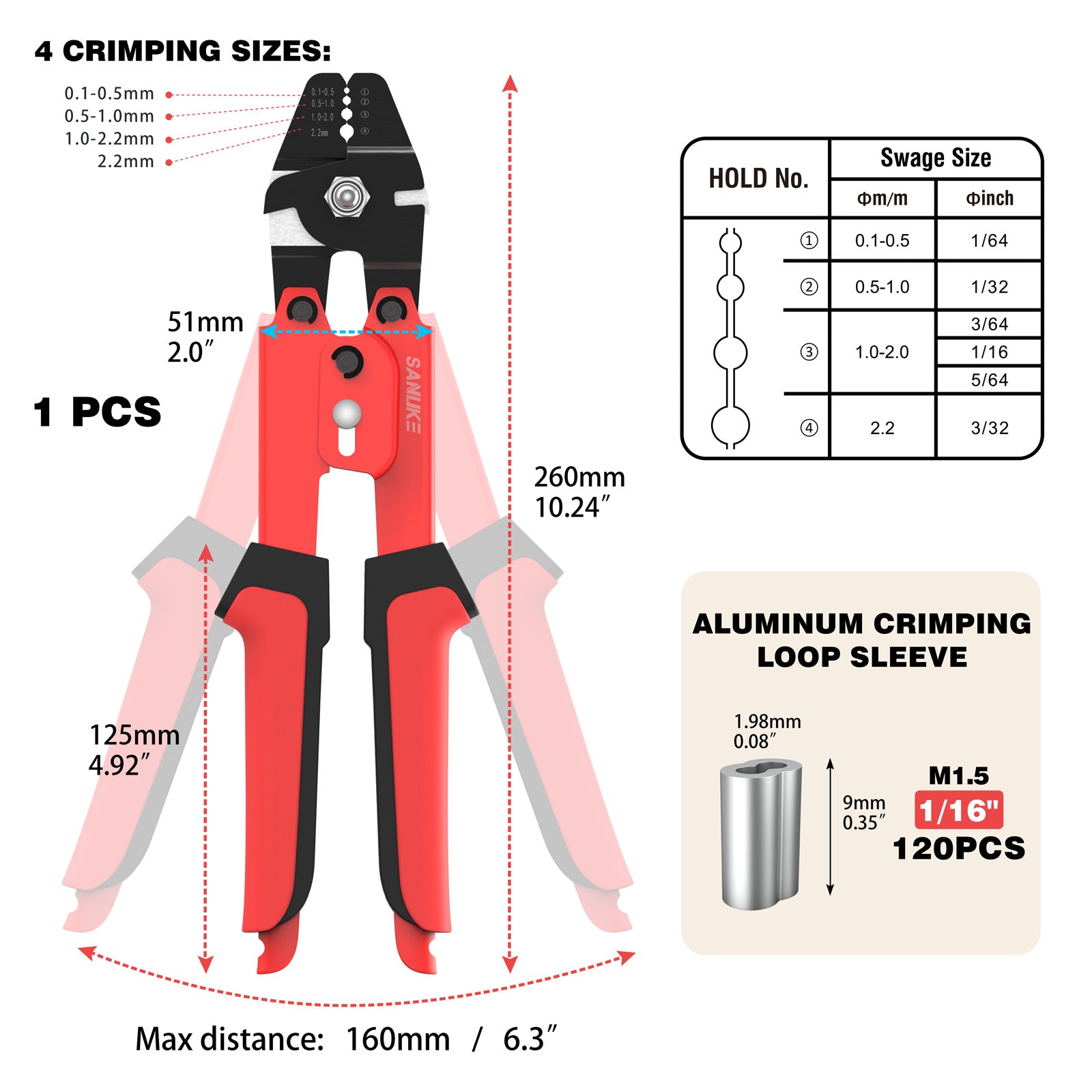 wire rope crimping tool swaging tool – sanuketools