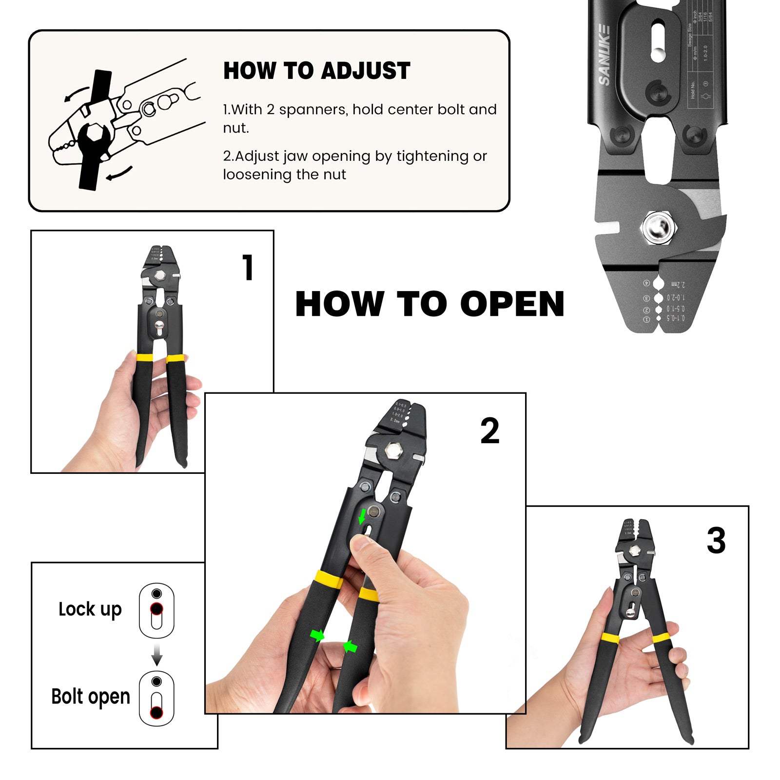 Wire Rope Swage Order wire rope crimping tool swaging tool – sanuketools