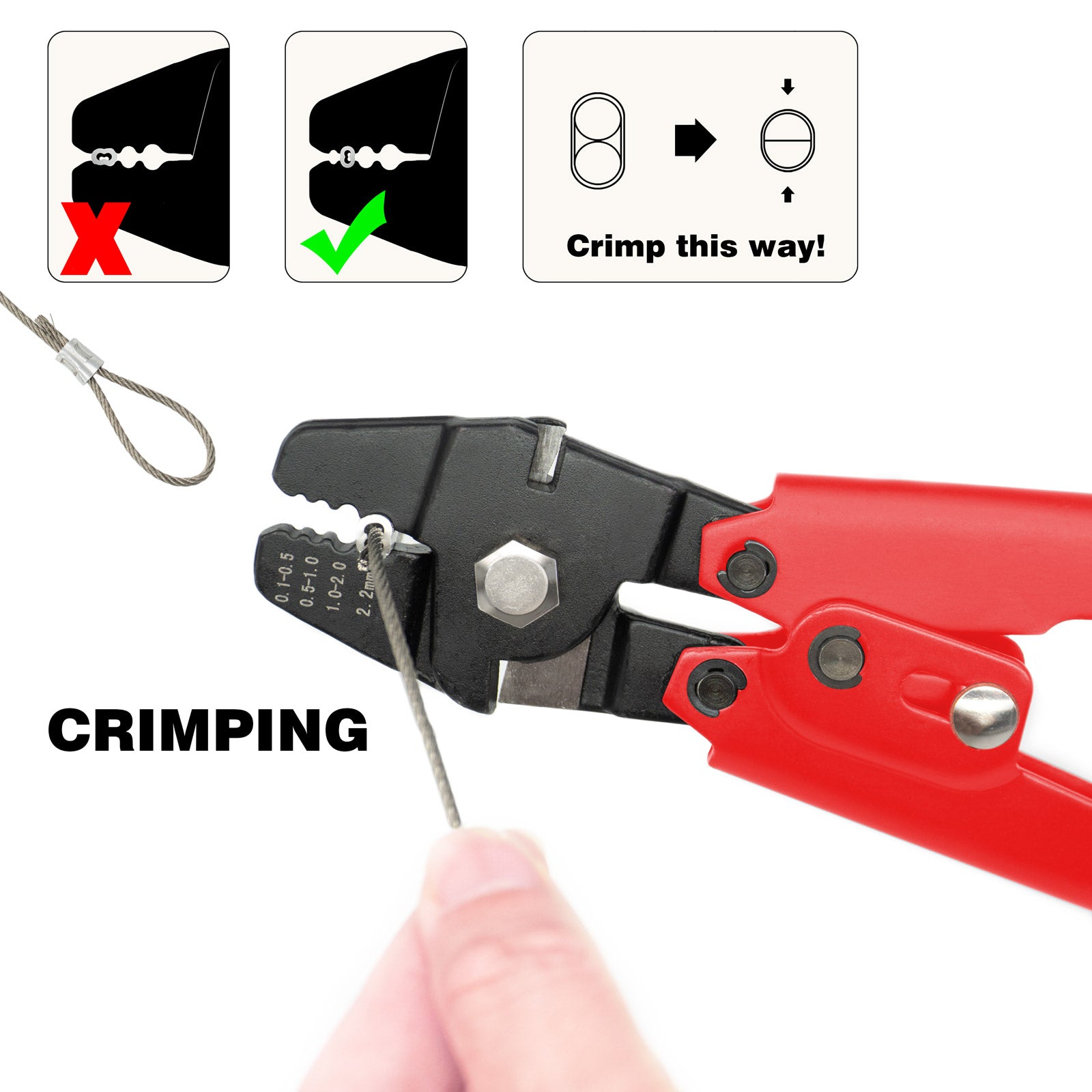 wire rope crimping tool swaging tool – sanuketools