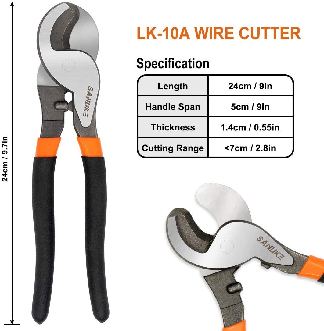 Naxifly Battery Cable Lug Crimping Tool For Heavy Duty Wire Lugs