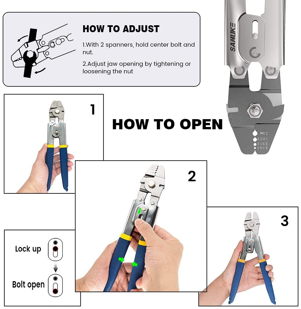 wire rope crimping tool swaging tool – sanuketools