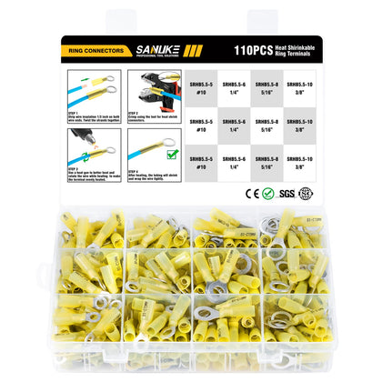 Heat Shrink Ring Connectors Kit